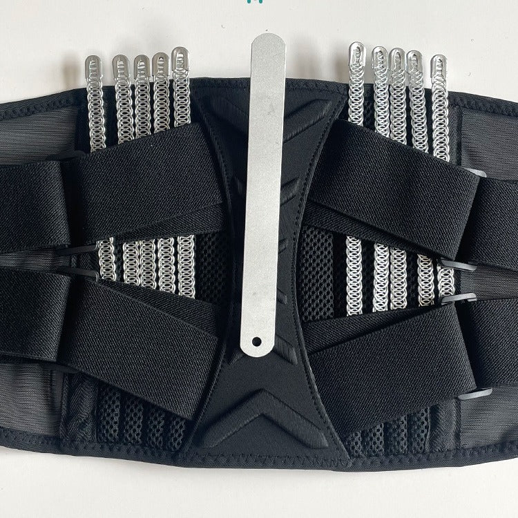 Factory fitness belt, double pressure weightlifting squat waist support, waist fixed plate spring support guard