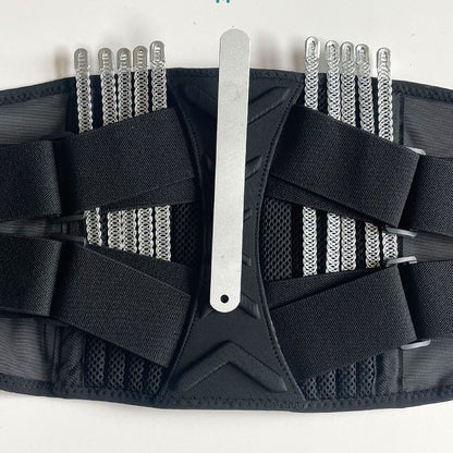 Factory fitness belt, double pressure weightlifting squat waist support, waist fixed plate spring support guard