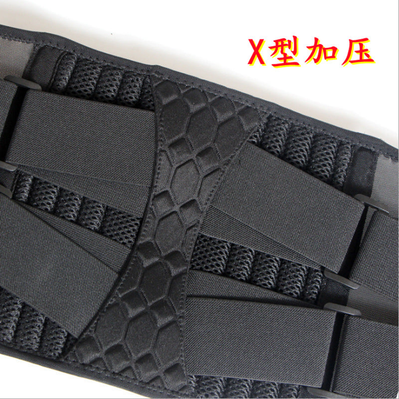 Factory fitness belt, double pressure weightlifting squat waist support, waist fixed plate spring support guard